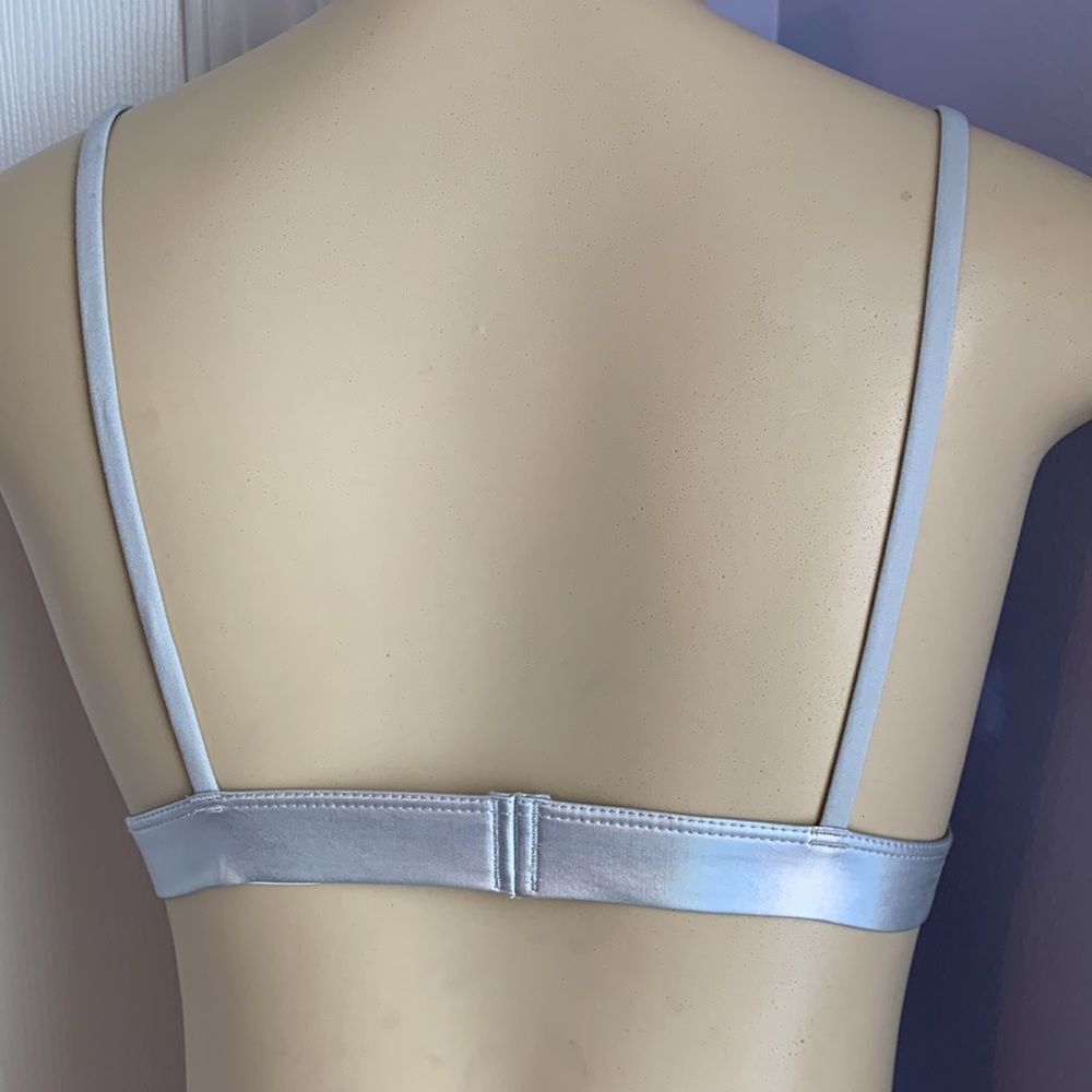 Colsie Silver Triangle Unlined Bra M - Picture 5 of 9
